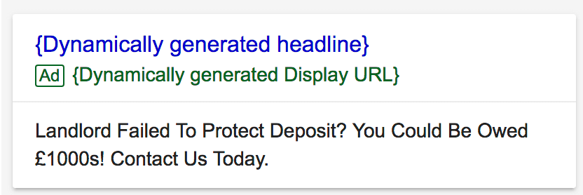 dynamic search ad example