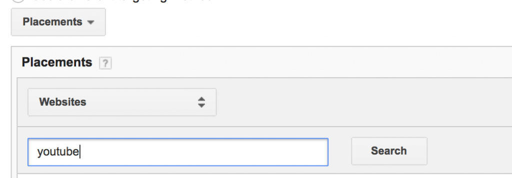 youtube placement