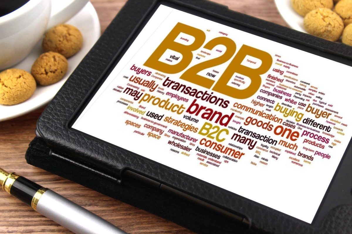 image with b2b lead gen in a word cloud